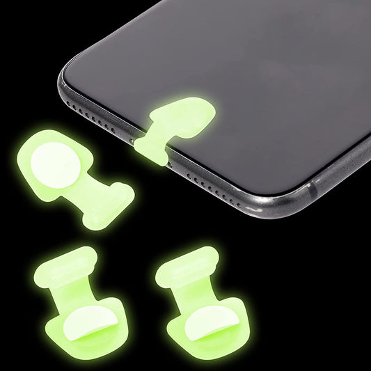 Cobee Luminous Type C Dust Plugs, 4 Pcs Silicone USB C anti Dust Cover Caps, Type-C Phone Charging Port Protector Cover Cap Protection Stoppers for Smartphone, Laptop(Fluorescence Green)  cobee   