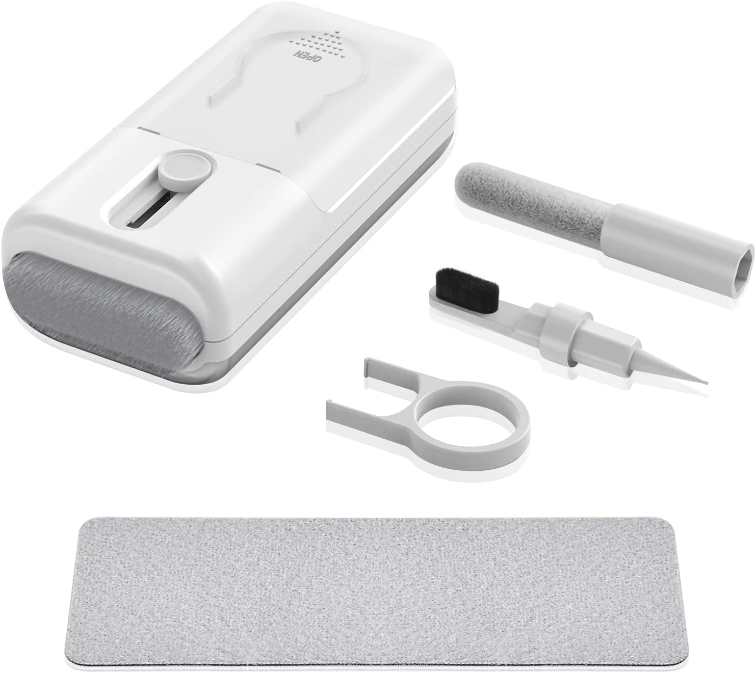 MMH 7In1 Airpod Pro Keyboard Earbud Macbook Cleaner Kit with Cleaning Pen Brush, Electronic Cleaning Kits Tools for Laptop Ipad Phone Ipod Tablet Computer PC TV Screen Blue(5Ml Screen Cleaner Spray)  MMH c-six in one-gray  