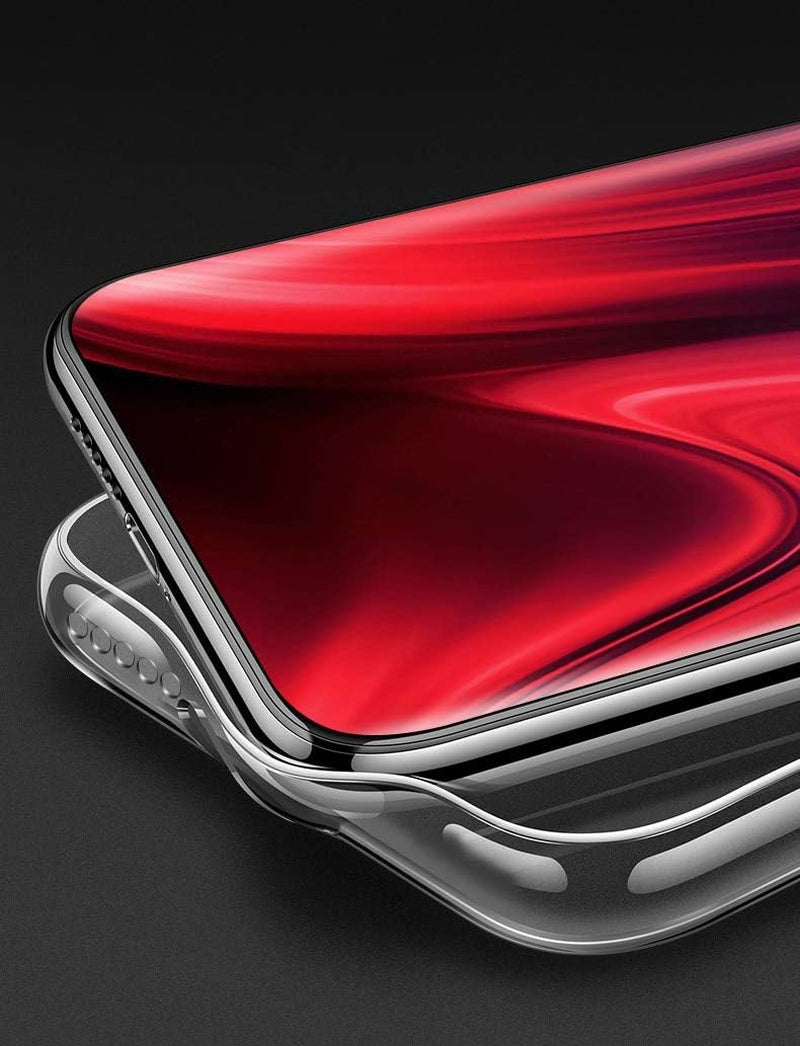 Transparent Crystal Clear Soft Gel TPU Anti-Yellowing Cover Case for LG V40 Thinq-Interstellar Purple Space Star 3  RLKONAN   