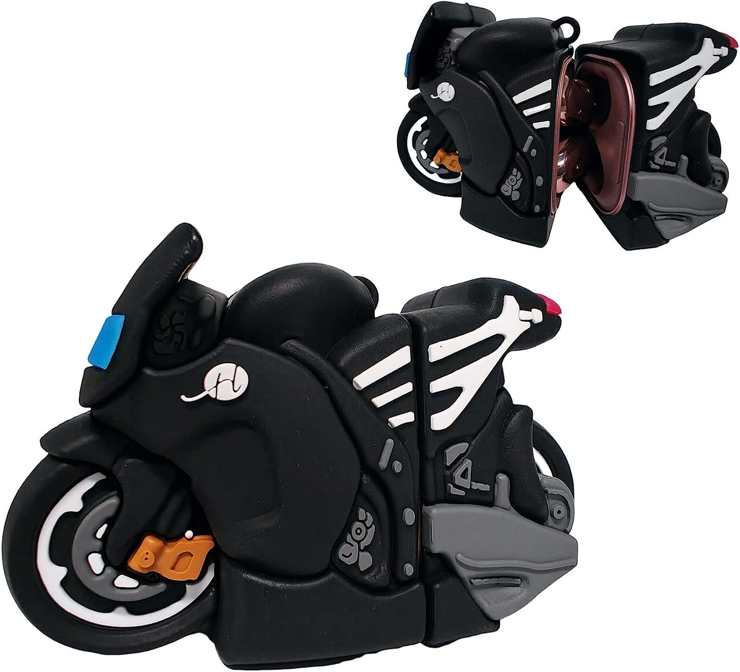 CASEVERSE Case for Samsung Galaxy Buds2 Pro/Galaxy Buds 2/Galaxy Buds Live/Galaxy Buds Pro, Cute Silicone Anime Charging Protection Cover with Keychain  CASEVERSE Motorcycle  