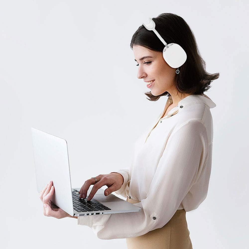 Fitturn Earpads Cover Case Compatible with Airpod Max Wireless Headphone, Silicone Anti-Scratch Protective Case for Airpod Max, Earcup Protectors Enrich Color & Prevent Earphones from Bumping (White)  FitTurn   