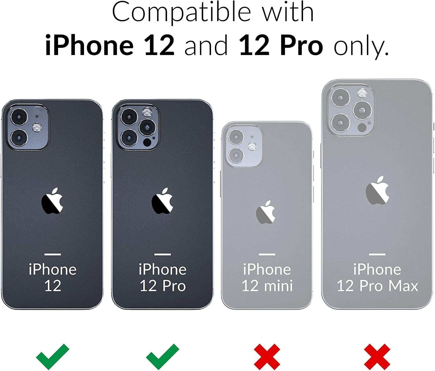 DHCALL for Iphone 12 Case & Iphone 12 Pro Case (6.1"), with 2 Tempered Glass Screen Protector,Belt Clip Holster, [Full Body Drop Protection] Shockproof Tough Durable 6.1 Inch（Black Green+Clip）  DHCALL   