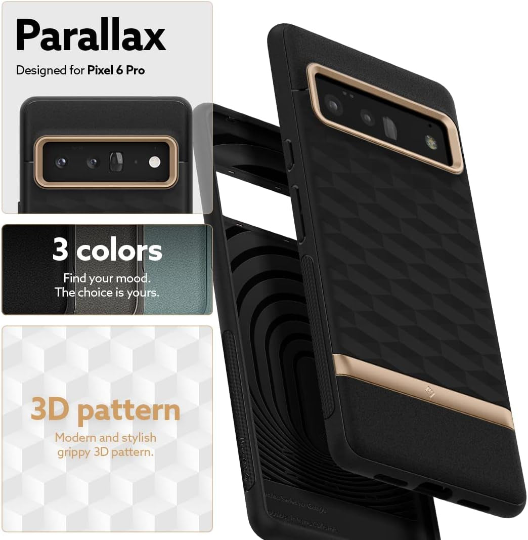 Caseology Parallax Protective Case Compatible with Google Pixel 6 Pro Case (2021) - Gold  Spigen   