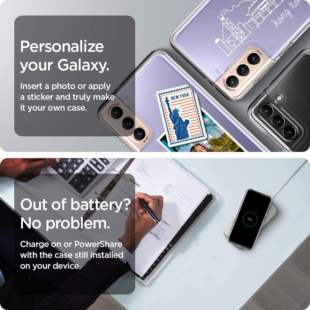 Spigen Ultra Hybrid Designed for Galaxy S21 plus Case (2021) - Crystal Clear  Spigen   