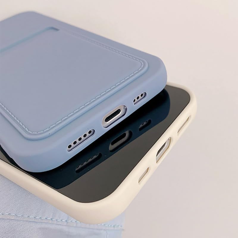 Casecious Compatible with Xiaomi Redmi Note 9 Silicone TPU Slim Card Wallet Holder Phone Back Case Cover (Purple)  Casecious   