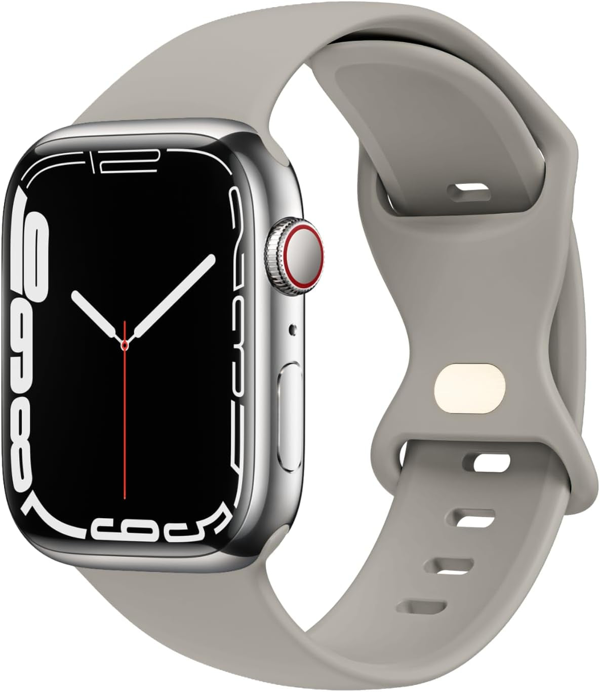 STG Sport Watch Band Compatible with Apple Watch Band 38Mm 40Mm 41Mm 42Mm 44Mm 45Mm 49Mm S/M M/L for Women/Men Waterproof Soft Silicone Replacement Strap Accessories for Iwatch Ultra SE Series 8/7/6/5/4/3/2/1 (38Mm/40Mm/41Mm S/M, Clover)  STG Concrete 38mm/40mm/41mm 