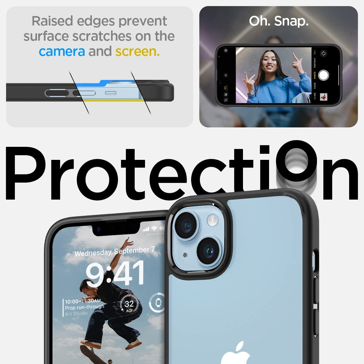 Spigen Ultra Hybrid Designed for Iphone 14 Case (2022) - Matte Black  Spigen   