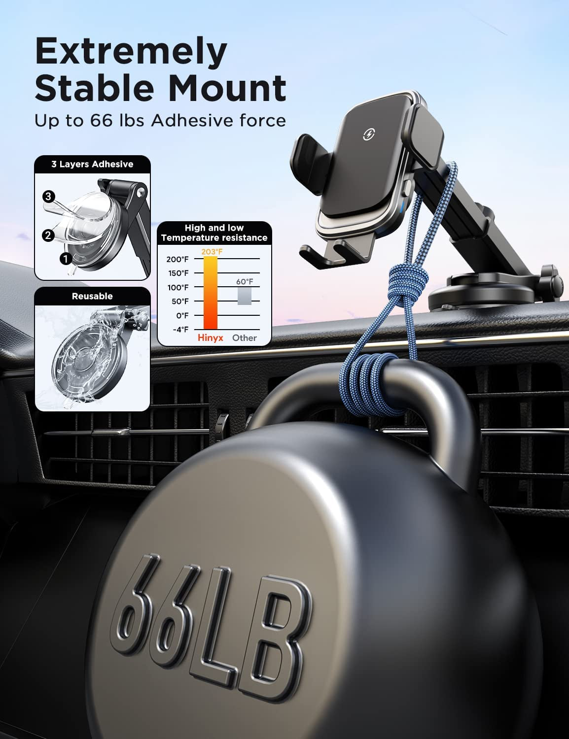 Wireless Car Charger Mount, 15W Full Auto-Clamping Fast Charging Air Vent Dash Windshield Phone Car Holder for Iphone 14 Pro/13 Pro/ 12/11/Xr/8, Samsung S23/S22/S21/Note 20(With QC 3.0 Car Charger)  Shenzhen Meskey Technology co.,ltd   