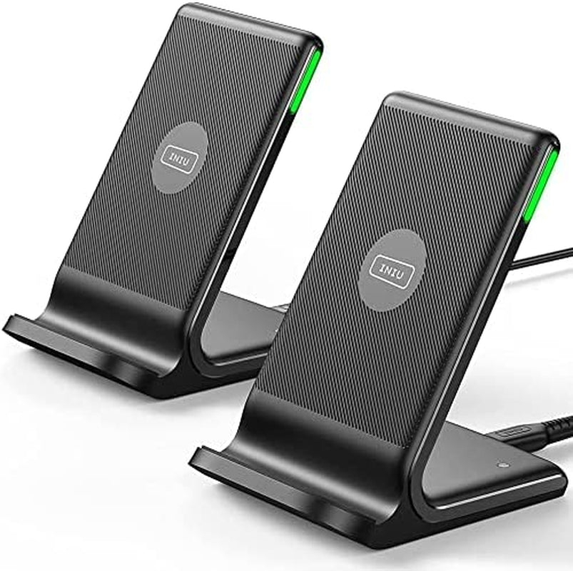 Wireless Charger, INIU [2 Pack] 15W Fast Wireless Charging Stand with Sleep-Friendly Adaptive Light Compatible with Iphone 14 13 12 11 Pro XR XS X plus Samsung Galaxy S21 S20 Note 20 Etc  Shenzhen Topstar Industry Co.,Ltd.   
