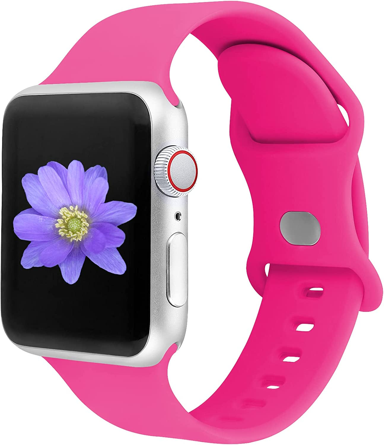 Cindgress Sport Bands Compatible with 42Mm 44Mm 45Mm 41Mm 38Mm 40Mm Apple Watch Bands for Women Men,Compatible with Soft Silicone Apple Watch Series 6 Bands for Women Men Series SE 8 7 6 5 4 3 2 1 Pack  Cindgress   