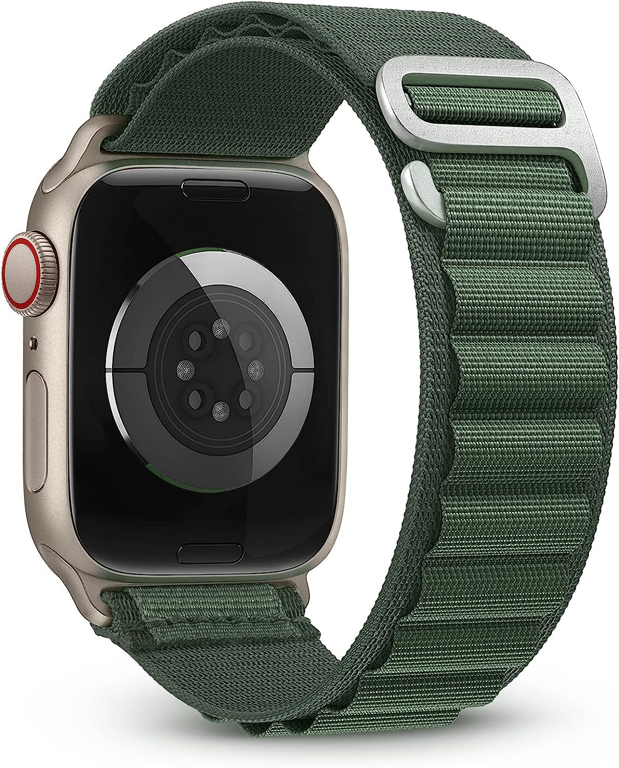 Kingofkings Alpine Loop Bands Compatible with Apple Watch Band Ultra 49Mm 45Mm 44Mm 42Mm 41Mm 40Mm 38Mm for Men/Women Nylon Sport Strap for Iwatch Series 8 7 SE 6 5 4 3 2 1  KingofKings Green 42mm/44mm/45mm/49mm 