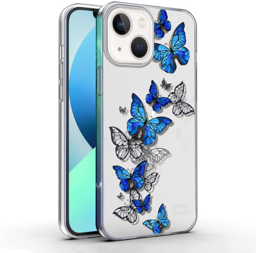 Ademen Clear Case for Iphone 13 Case 6.1 Inches Cute Hummingbird Case for Girls Women Soft TPU Protective Bumper Case Cover for Iphone 13(Hummingbird)  Ademen Butterfly  