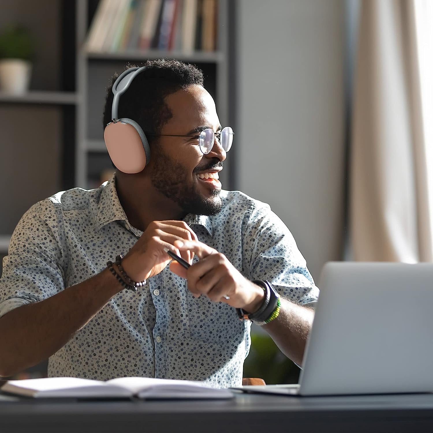 Kwmobile Silicone Covers Compatible with Apple Airpods Max (Set of 2) - Ear Cups Cover Case - Dusty Pink  KW-Commerce   