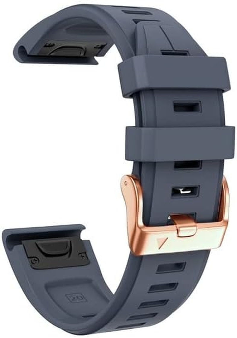 NIBYQ 20Mm Smart Watch Band for Garmin Fenix 6S 6S Pro 5S 5S plus Descent Mk2S Rose Gold Buckle Strap Quick Release Silicone Bracelet  NIBYQ F 20mm Fenix 6S 6SPro 