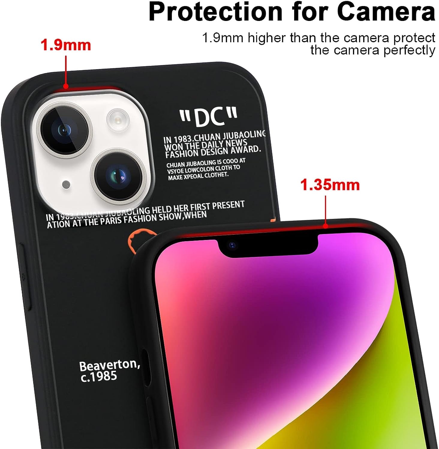 2 Pack Cool Phone Case for Iphone 13 Mini Case 5.4",Fashion Sports Shoes Brand Pattern Design, Creative Label Printed Black White Cover for Women Men Boys Girls,Soft TPU Cases for Iphone13 Mini, 1  LJX US   