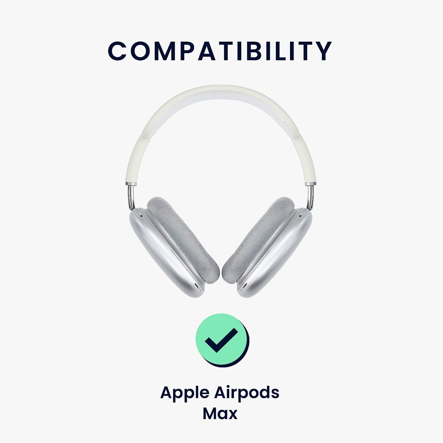 Kwmobile Headband Cover Compatible with Apple Airpods Max - Headphones Cover Protector Silicone - Dove Blue  KW-Commerce   