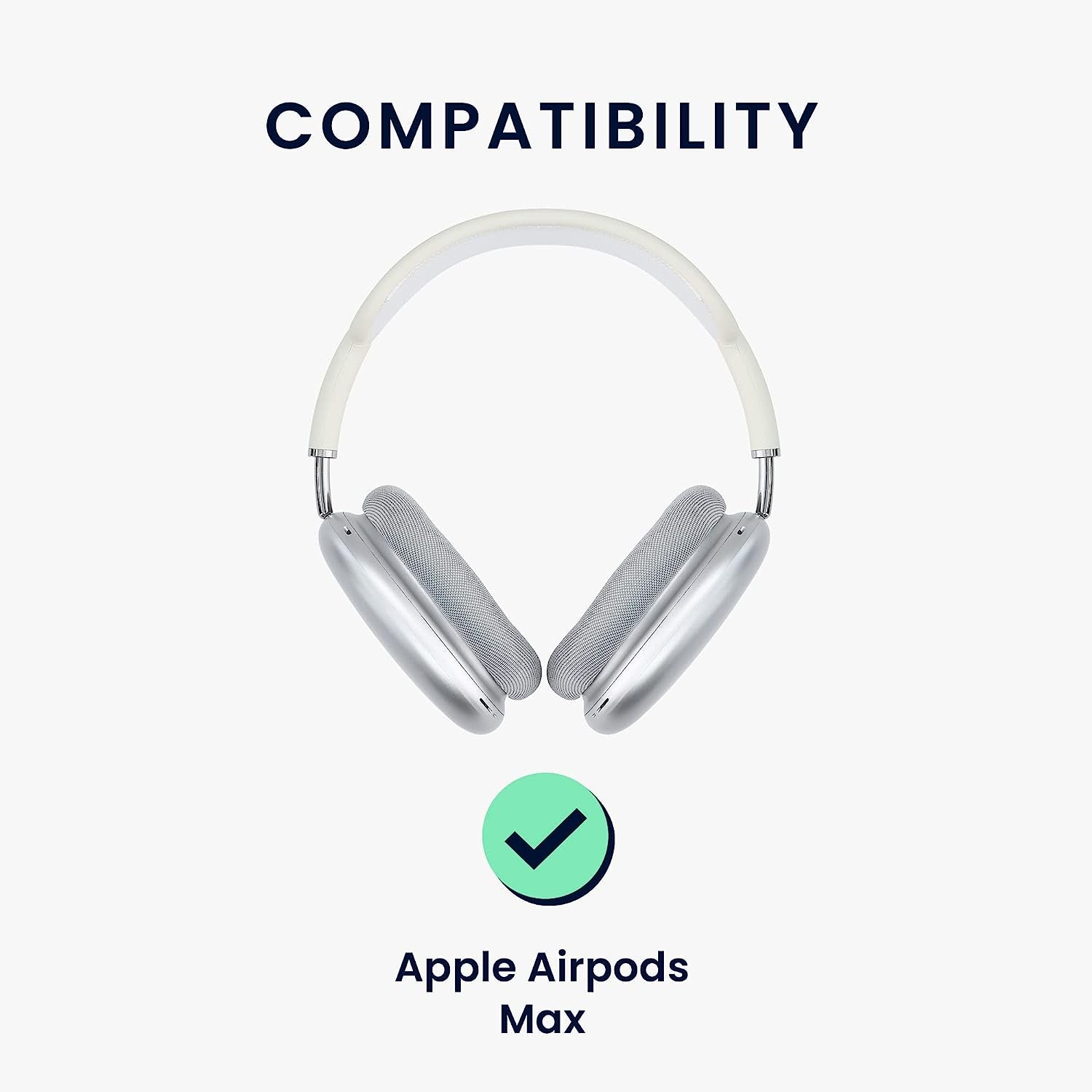 Kwmobile Headband Cover Compatible with Apple Airpods Max - Headphones Cover Protector Silicone - Dove Blue  KW-Commerce   