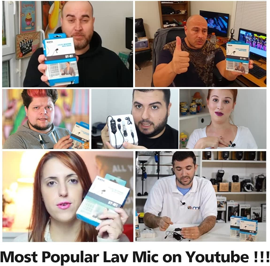 BOYA By-M1 Lavalier Microphone for Iphone with Free Windshield for Smartphones Mobile Phone DSLR Cameras PC Interviewing Vlogging Livestreaming  BOYA   