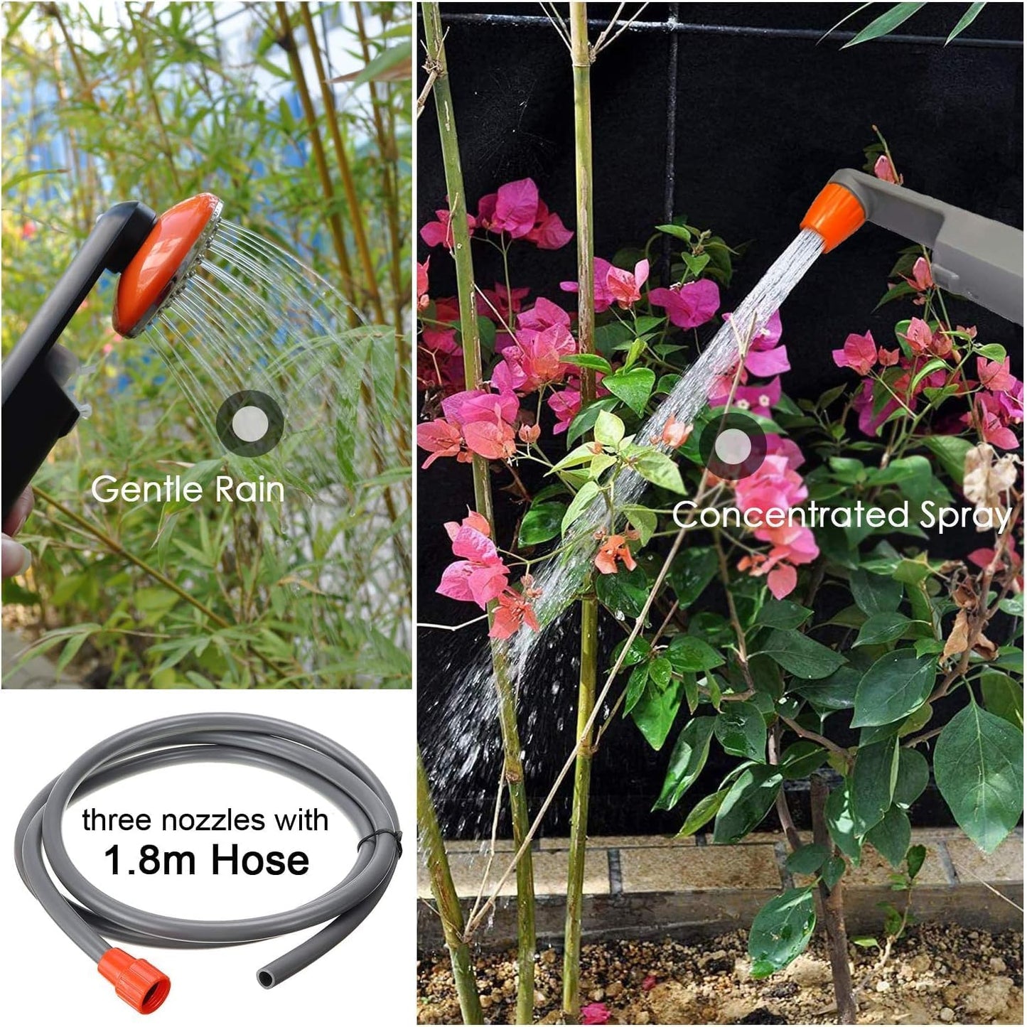 Electric Portable Bidet Handheld Battery,Bidet Handheld Water Sprayer Portable Rechargeable Battery Powered (Bidet+Shower)  LUOOV   