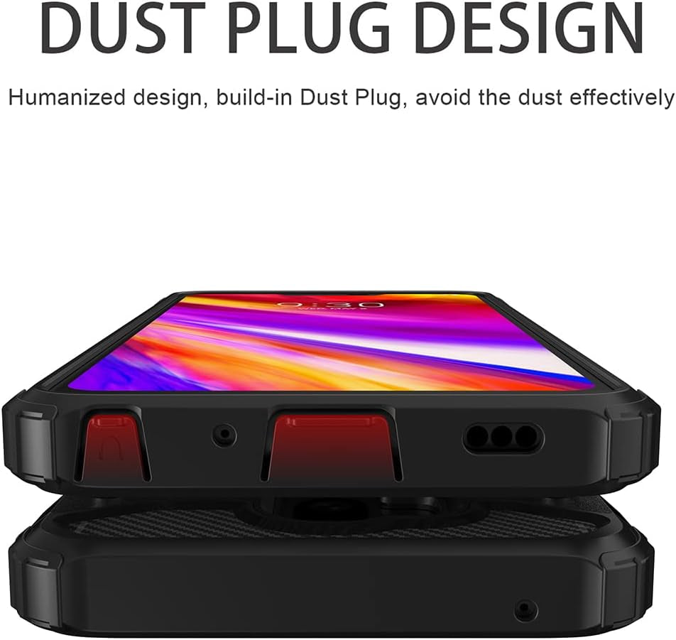 DFTCVBN Phone Case for LG G7/LG G7 Thinq/Lg G7+ Case, Dual Layer Protective Slim Hybrid Cell Phone Cover Shockproof Cases for Lg G7/G7 Thinq/G7Plus Case Black  DFTCVBN   