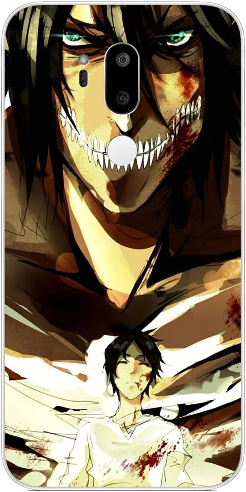 Compatible with LG G7 | LG G7 Thinq | LG G7 Fit | LG G7 One Case Attack on AOT Anime Titan 969 Soft TPU Rubber Protection Cover Clear  Tongstar Attack On Aot Anime Titan 953  