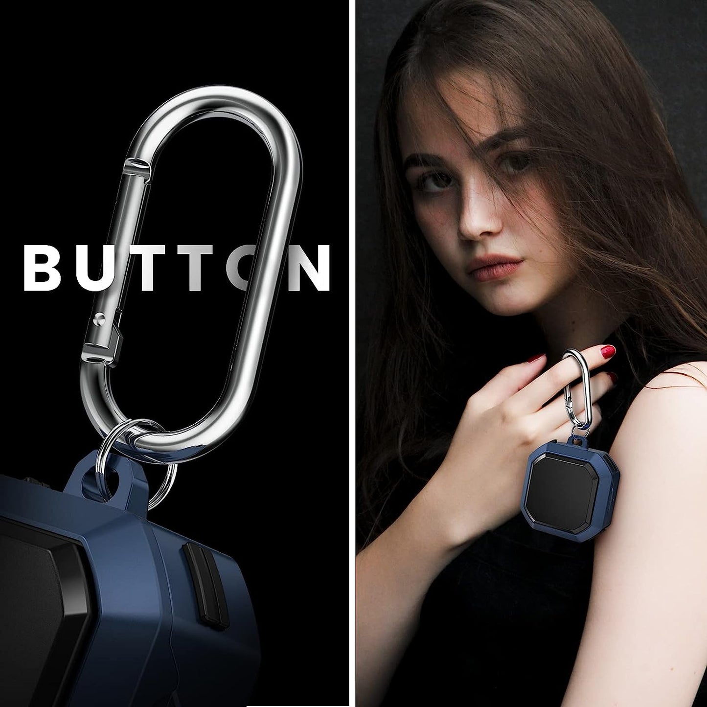 Goton Armor Case Compatible for Galaxy Buds 2 Case (2021)/ Galaxy Buds Pro Case (2021) / Galaxy Buds Live Case (2020) Hard PC Shockproof Case Protective Cover with Keychain (Mystic Blue)  Goton   