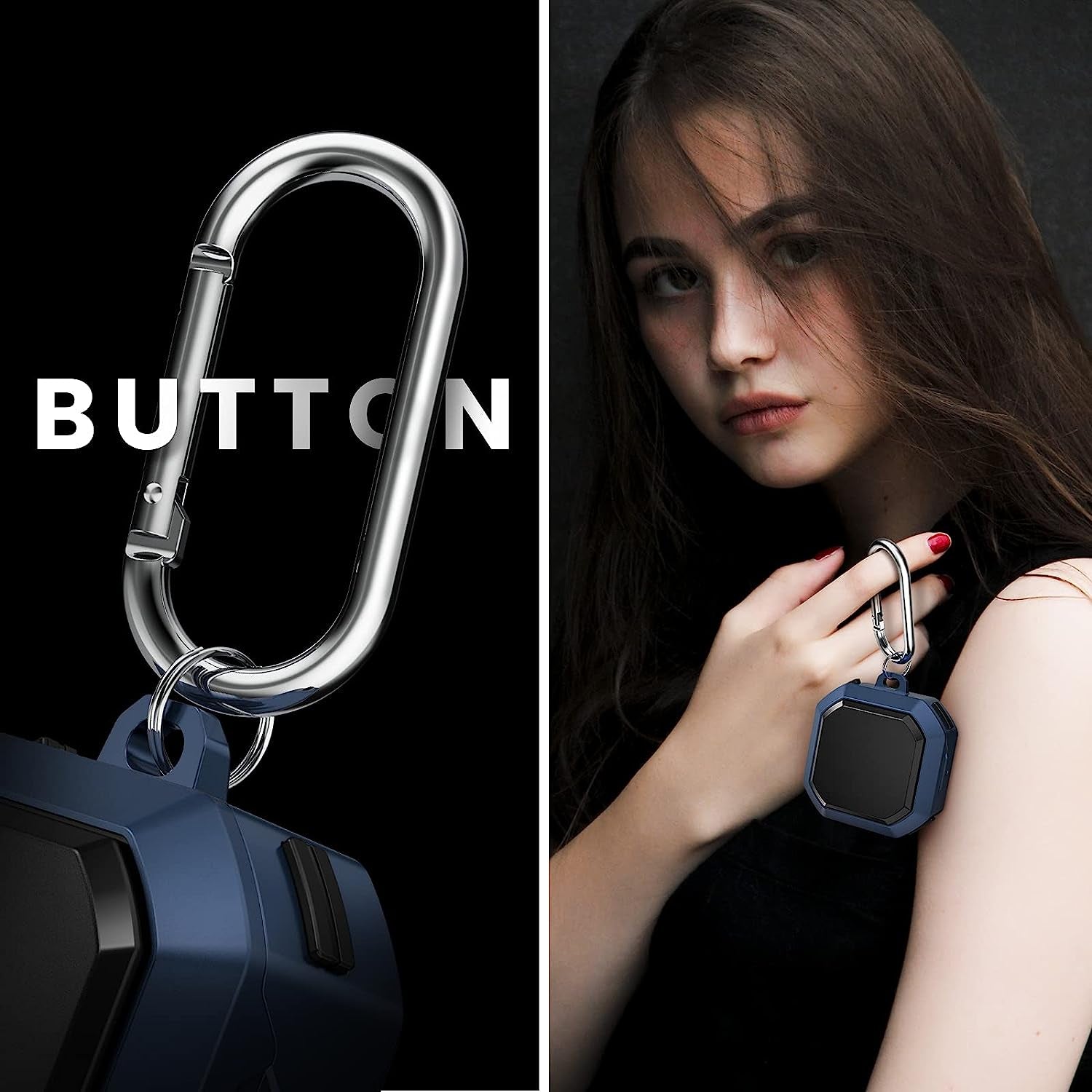 Goton Armor Case Compatible for Galaxy Buds 2 Case (2021)/ Galaxy Buds Pro Case (2021) / Galaxy Buds Live Case (2020) Hard PC Shockproof Case Protective Cover with Keychain (Mystic Blue)  Goton   