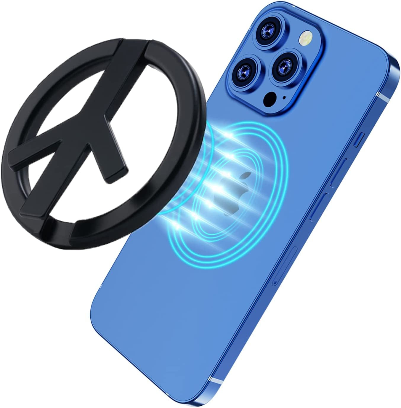 Jkoailiwi Multifunctional Magnetic Phone Holder for Laptop/Continuity Camera/Tripod/Tesla, Foldable Monitor Slim Side Webcam Mount, Portable Desktop Kickstand for Magsafe Iphone 14/13/12 & All Phones  Jkoailiwi Kickstand  