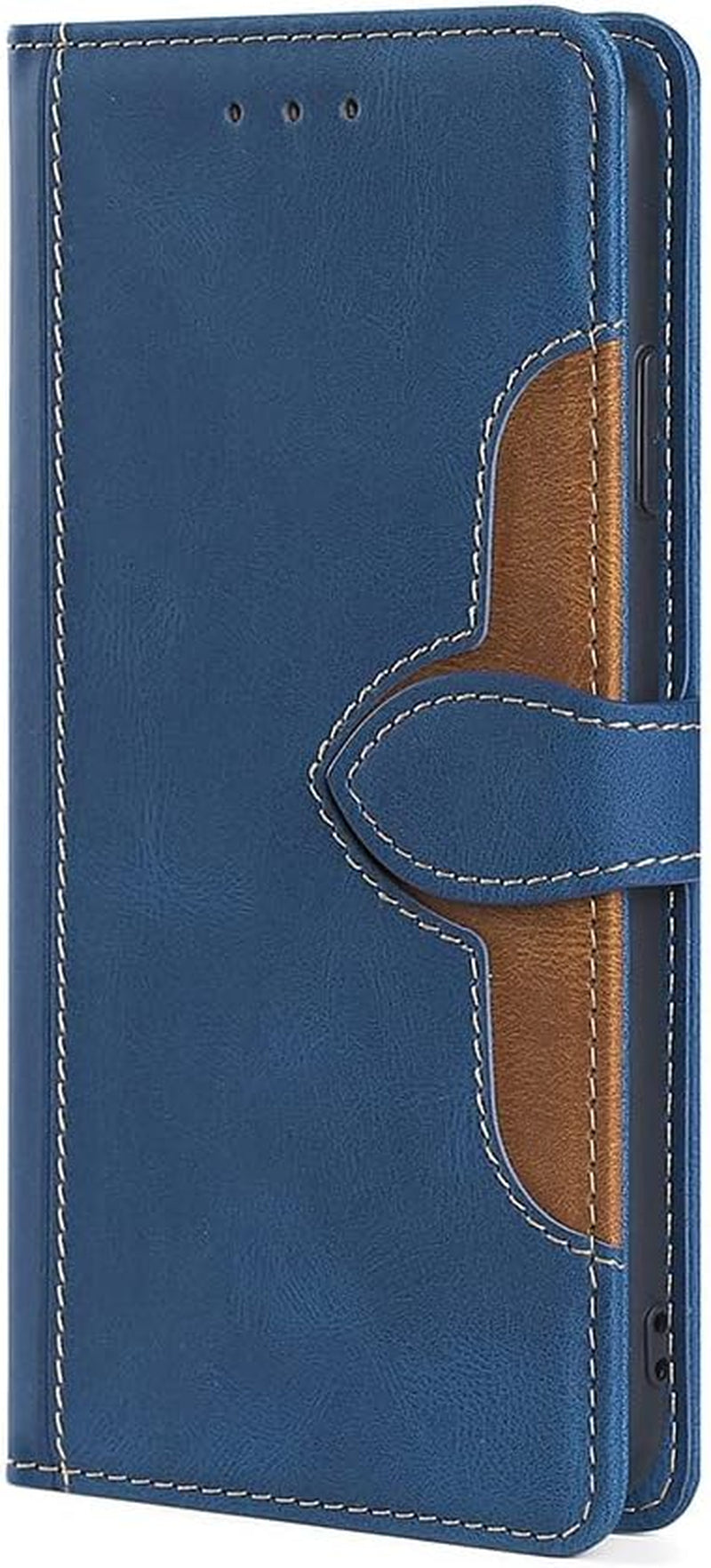 Fansipro Phone Cover Wallet Folio Case for LG G7 THINQ, Premium PU Leather Slim Fit Cover for G7 THINQ, 2 Card Slots, Easy Carry, Brown  Fansipro Blue  