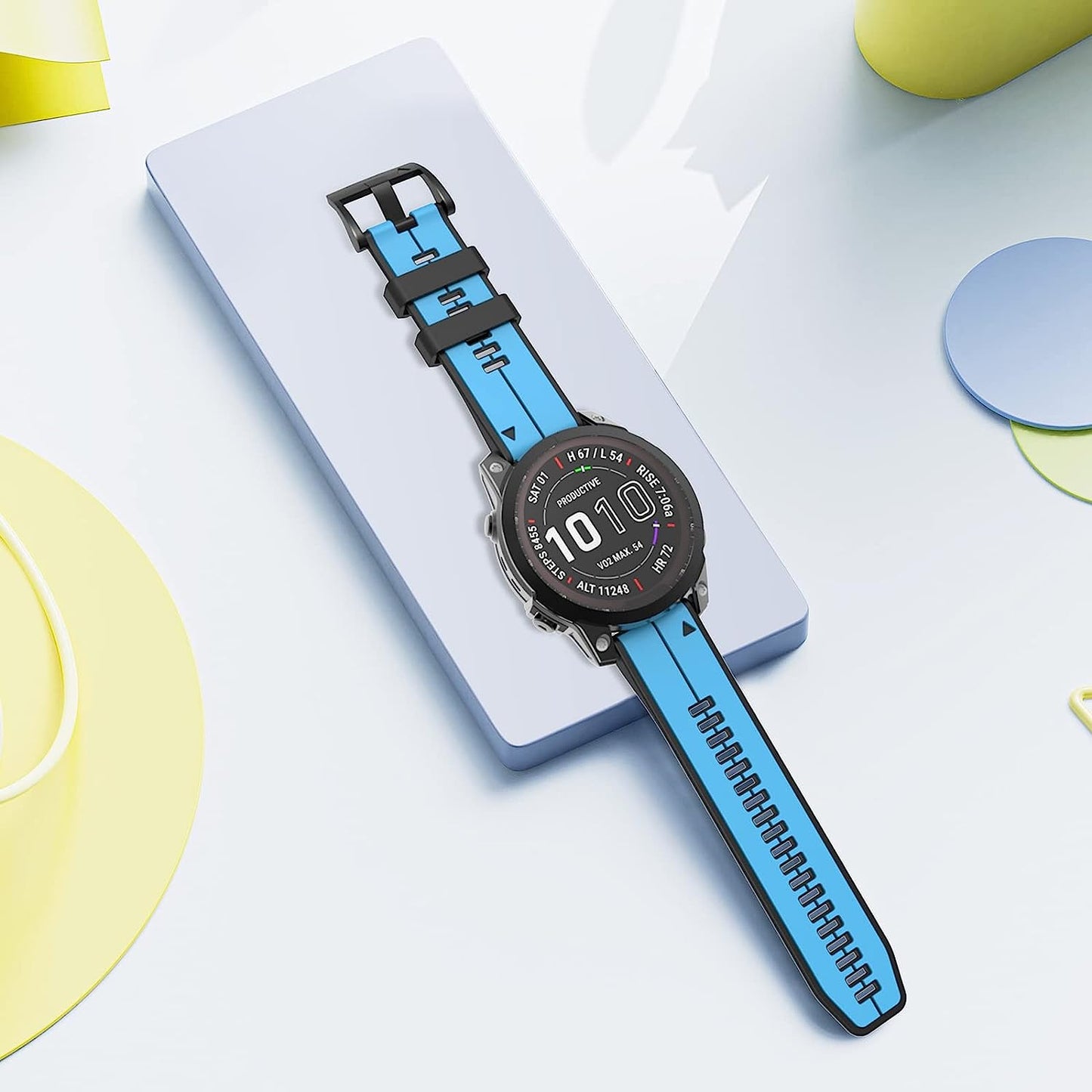 ISABAKE Compatible with Fenix 5 Watch Band, Easy Fit 22MM Band for Fenix 5 Plus/Fenix 6/Fenix 7/Forerunner 935/Forerunner 945/Approach S60/Quatix 5/Quatix 6  Isabake   