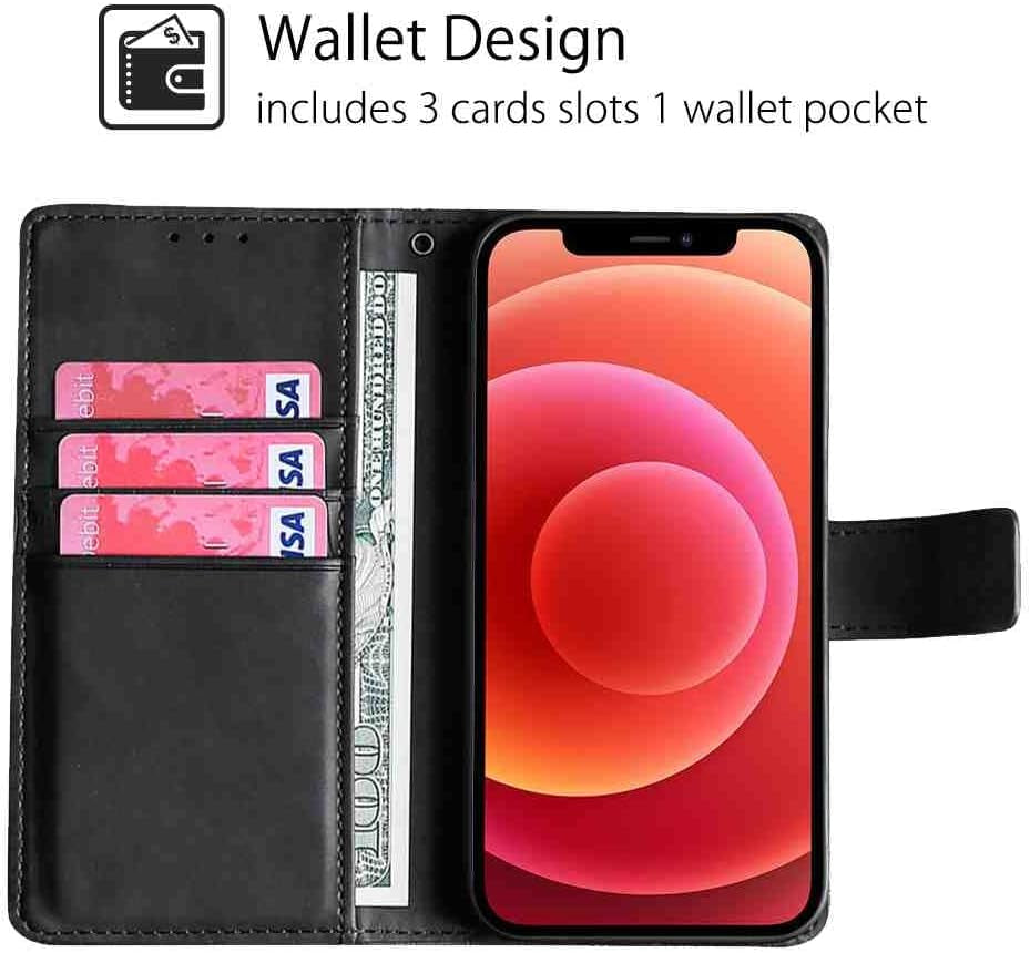 BANLEI2U Phone Cover Wallet Folio Case for LG G7 THINQ, Premium PU Leather Slim Fit Cover for G7 THINQ, Shock Resistant, Black  BANLEI2U   