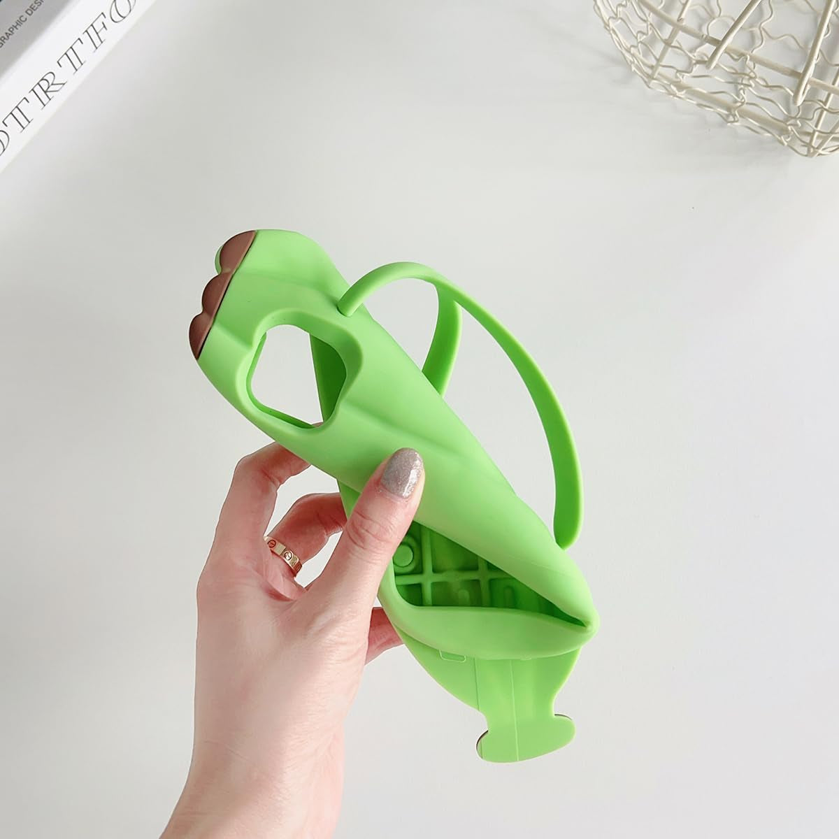 Yatchen Kawaii Phone Cases Apply to Iphone 11,Cute Cartoon Green Slippers Phone Case with Banana Flip Flops Phone Case 3D Case Soft Silicone Protctor Women Girls for Iphone 11  Yatchen   