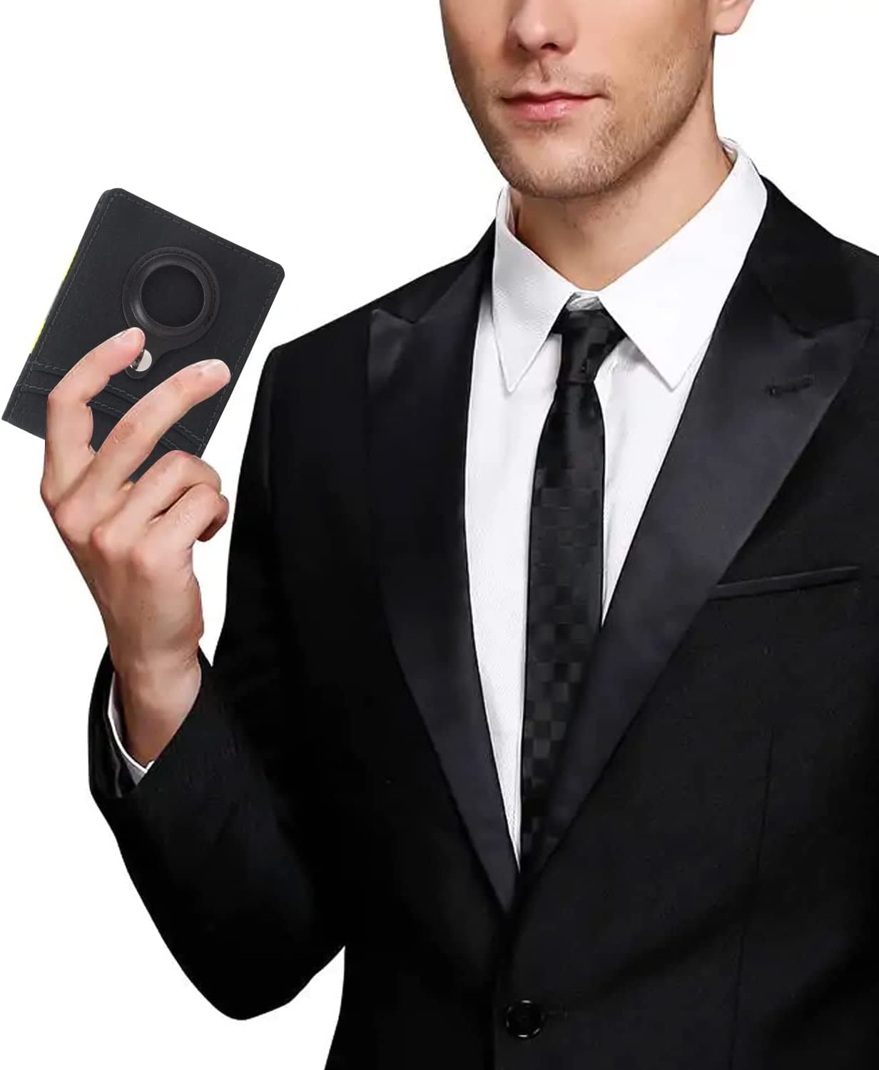 ARCTOTTI Airtag Wallet for Men with Money Clip Security Rfid Blocking Attach Flip Slots, Supper Durable Firefighter Nomex Fabric, Protection Card Design, Id Window Credit Card Holder with Gift Box  ARCTOTTI   