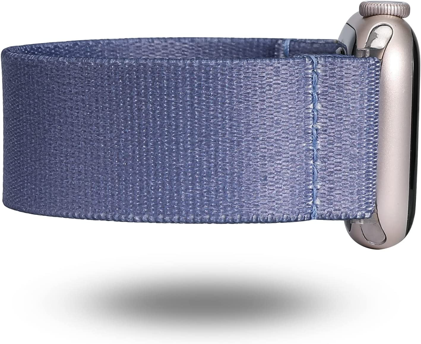 TOYOUTHS Elastic Band Compatible with Apple Watch Band Scrunchies Stretchy Solo Loop 41Mm/40Mm/38Mm Soft Nylon Strap Replacement Wristband for Iwatch Series 8/7/SE/6/5/4/3/2/1, Black/Gold/Blue, S  TOYOUTHS   