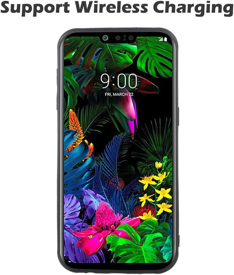 Phone Case for LG G8 Thinq Slim Soft Rubber Case,Shock Resistant Rugged Lightweight Flexible Anti-Slip Slim Fit Full Body Protective Rubber Phone Cover for Lgg8Thinq LGG8 Thin Q G 8 Black  Asuwish   