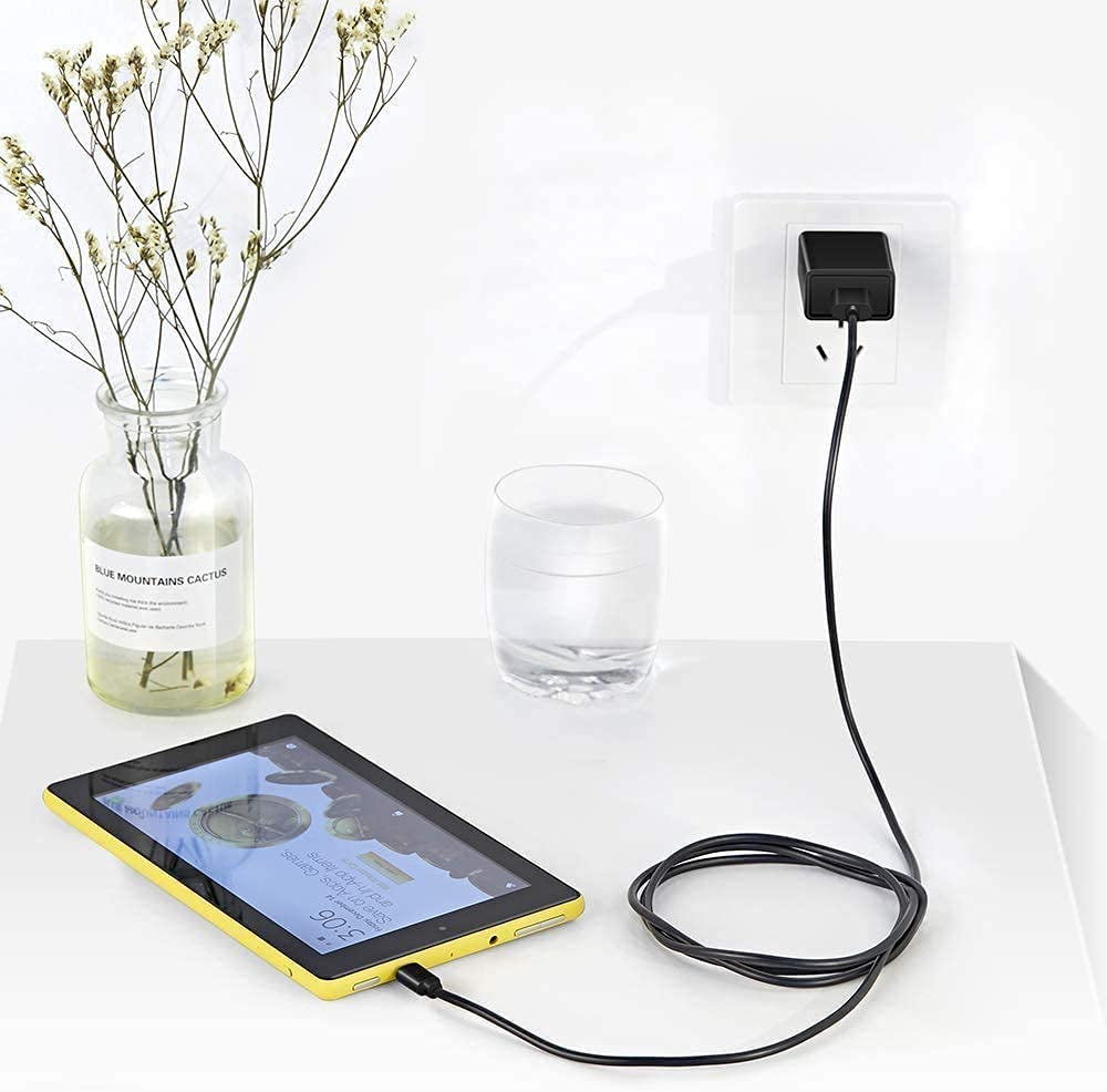Fast Charger with 6Ft USB Type-C&Micro USB Cable for Charging All-New Fire 6 7 8 10/Fire HD 8 8Plus/ HD10 10Plus and Kids Edition Kids Pro/Fire HDX 6" 7" 8.9" /All E-Reader,Oasis,Paperwhite  SISSFO   