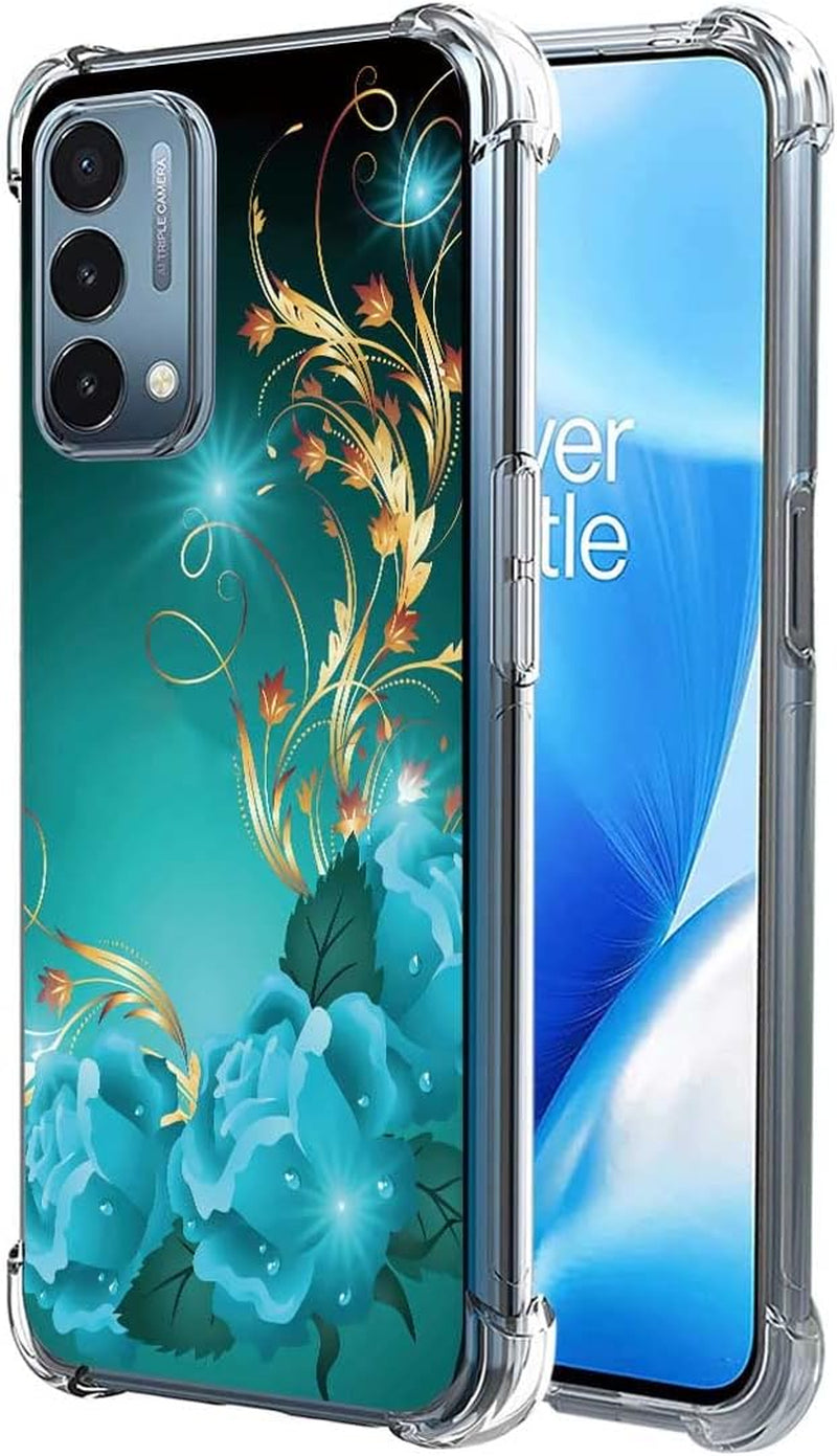 Follmeair for Oneplus Nord N200 5G Case, Slim Flexible TPU for Girls Women Airbag Bumper Shock Absorption Rubber Soft Silicone Case Cover Fit for Oneplus Nord N200 5G (Butterfly)  FollmeAir Rose  