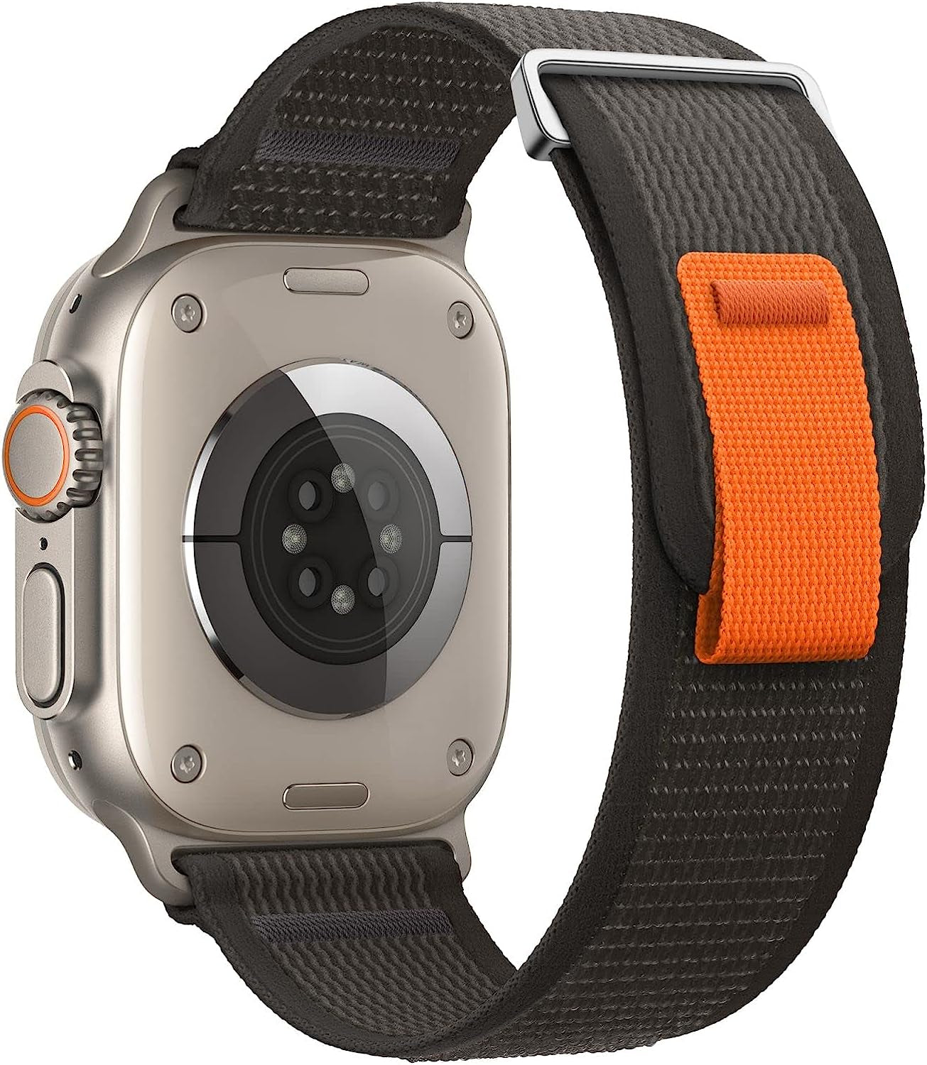 DXJKDZA Compatible with Apple Watch Ultra Band 49Mm 45Mm 44Mm 42Mm 41Mm 40Mm 38Mm for Women Men, Trail Loop Band Soft Nylon Sport Loop Strap for Iwatch Series Ultra 8 7 6 5 4 3 2 1 SE  DXJKDZA Black&Black 42mm/44mm/45mm/49mm 