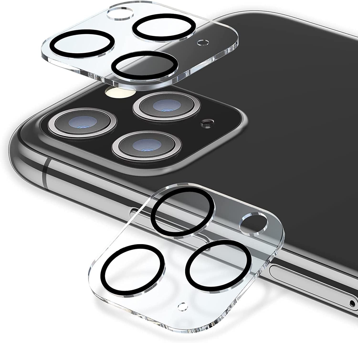 Uniqueme [3 Pack] for Iphone 13 / Iphone 13 Mini Camera Lens Protector, Tempered Glass [Case Friendly][New Version][Scratch-Resistant][Easy Installation] - Black Circle  UniqueMe   