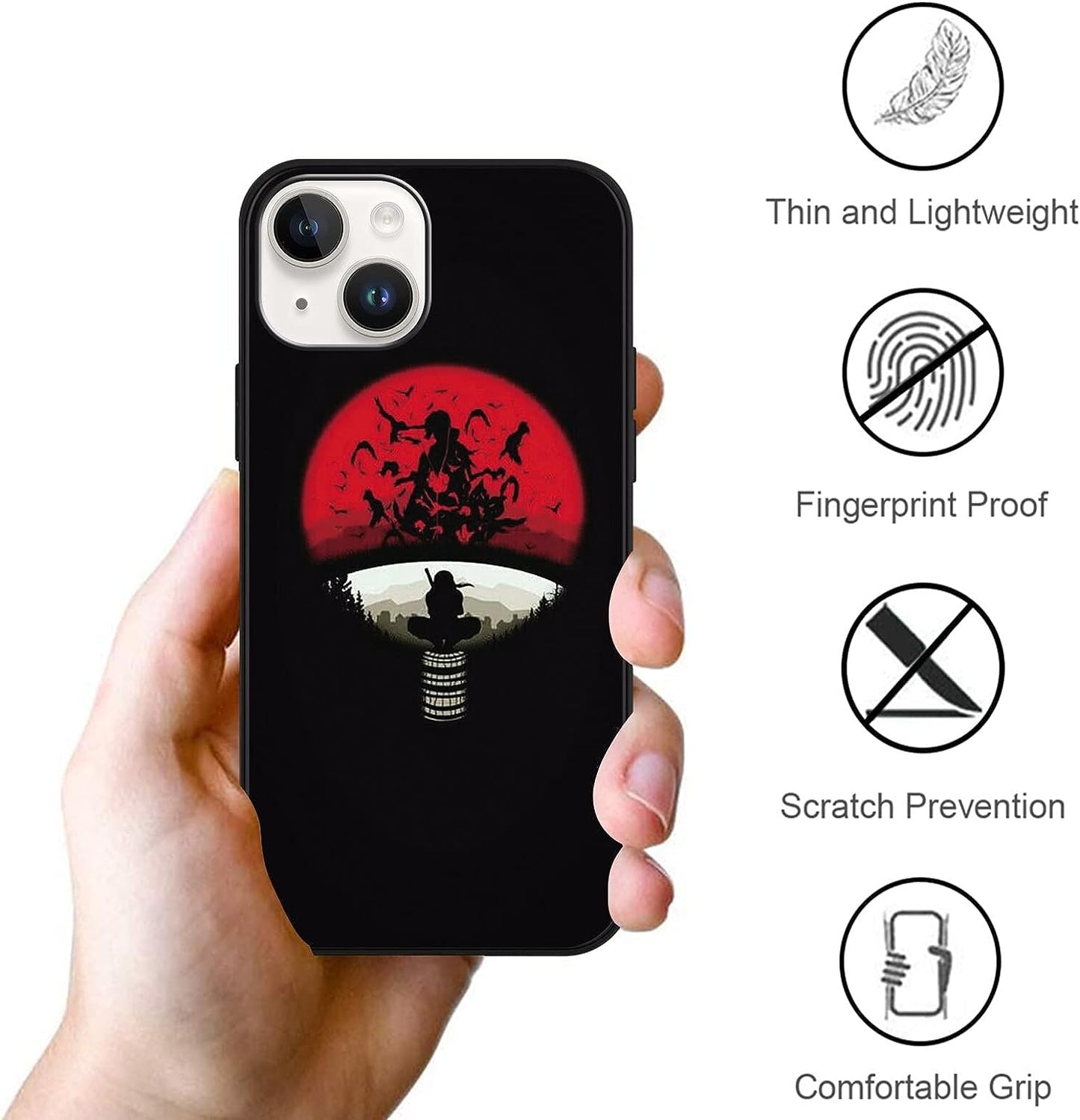 [2 Pack] Japanese Anime Phone Case for Iphone 13 Mini Case 5.4", Cool Manga Character Design Pattern Cases, Comics Cartoon Silicone Case for Men Boys Women Girls, Soft TPU Funda Para Iphone13 Mini, 1  ZXT US   