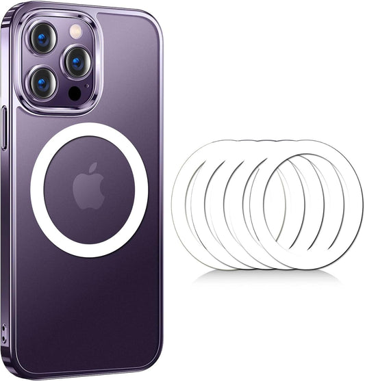 COJOC 5PCS for Universal Magnetic Adapter Ring,Magnet Sticker Compatible with Wireless Charging Accessories for Iphone 14/13/12 Mini Pro Max,For Galaxy S22/S21 Ultra and Phone Case,White  COJOC   