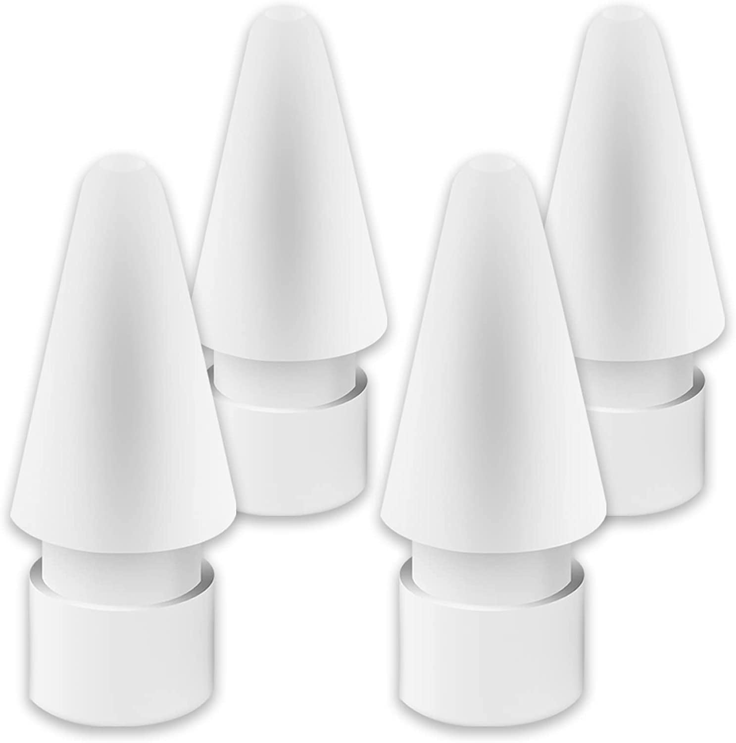 WONLEED 6PCS Premium Pencil Tips for Apple Pencil 2Nd Generation Ipad Pro Pencil, 6 Color Ipencil Nib Compatible with Ipad Apple Pencil 2 Gen / 1 St, Red/Yellow/Purple/Pink/Cyan/Gray (Colorful)  WONLEED white 4  