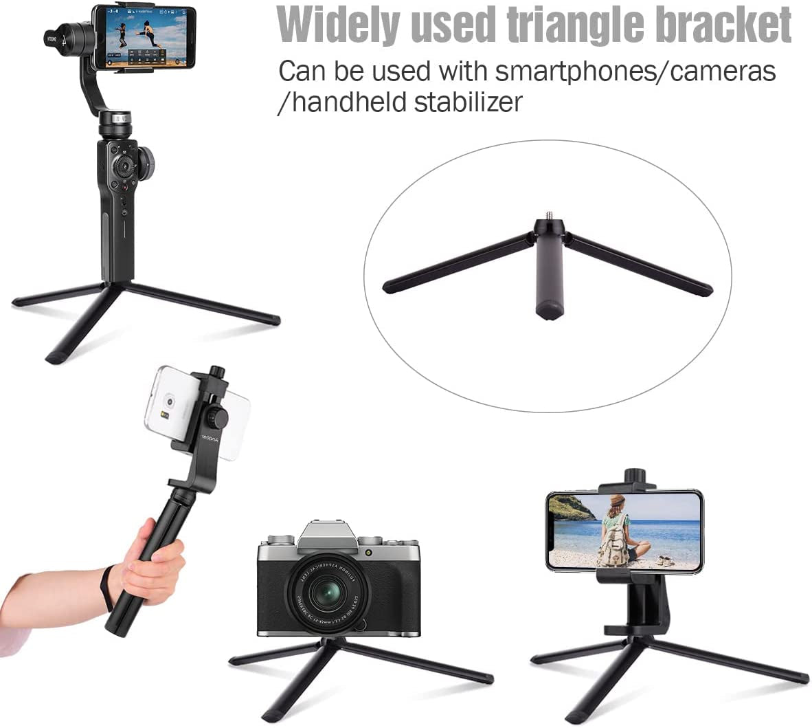 Andoer 54-Inch Selfie Stick Extendable Tripod Stand Aluminum Alloy with Detachable Desktop Tripod Phone Holder Sports Camera Mount Adapter Remote Shutter Compatible with Iphone and Android Phones  Andoer   