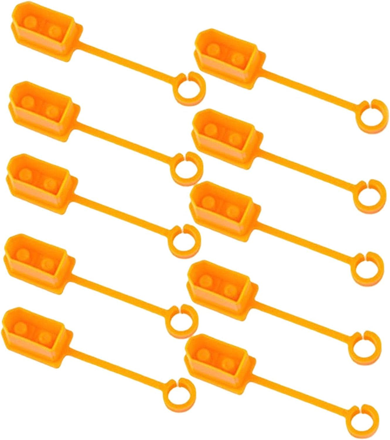 SM Sunnimix 10X XT60 Male Female Plug Dust anti Lost Stopper Protective Cover anti for XT60 Plug, Yellow  SM SunniMix   