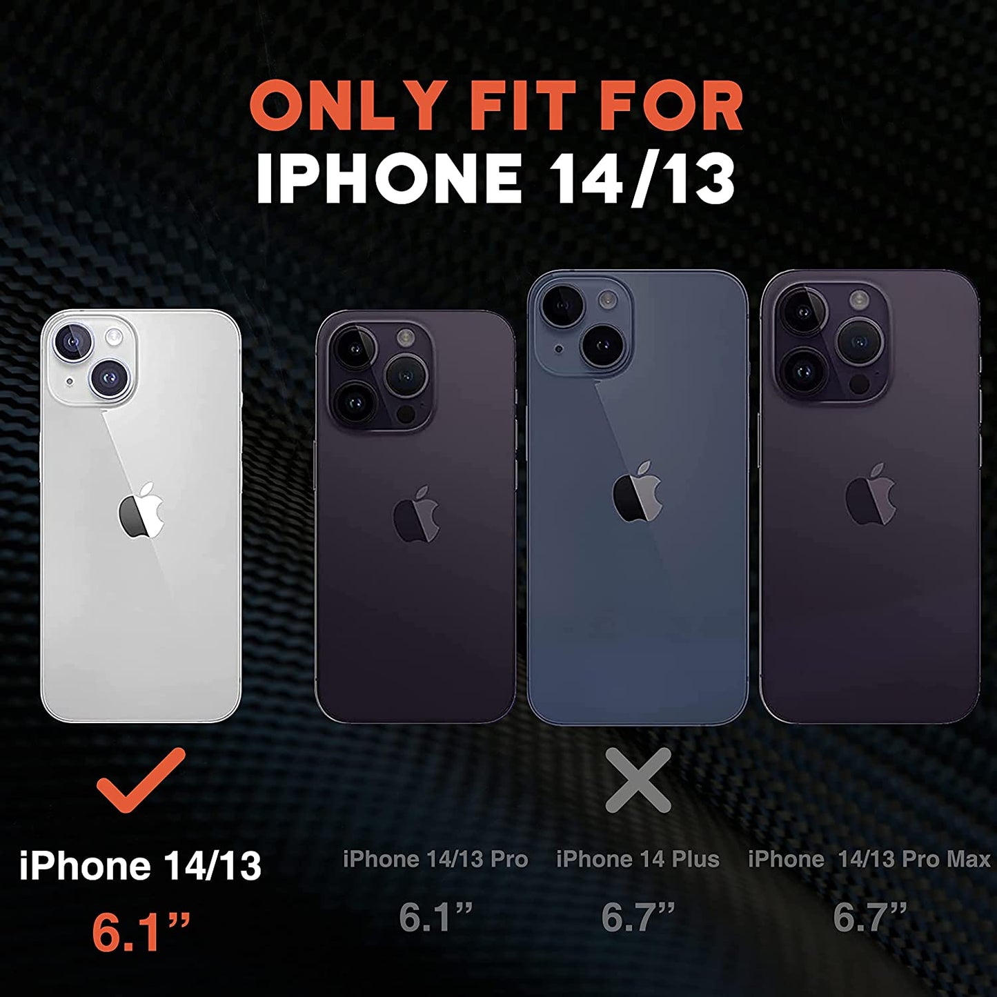 NTG Shockproof Designed for Iphone 13 Case [2 Layer Structure Protection] [Military Grade Anti-Drop] Lightweight Shockproof Protective Phone Case for Iphone 13 6.1 Inch, Dim Grey  NTG   