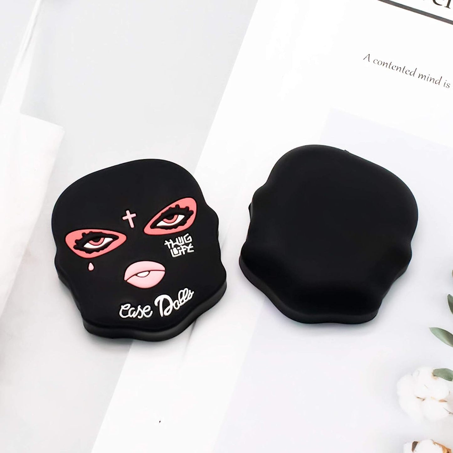 VARWANEO Earphone Case for Samsung Galaxy Buds Live [2020] & Buds Pro [2021], Soft Silicone 3D Cute Funny Cool Cartoon Character Kawaii Fashion Cover Anime Design (Mask)  VARWANEO   