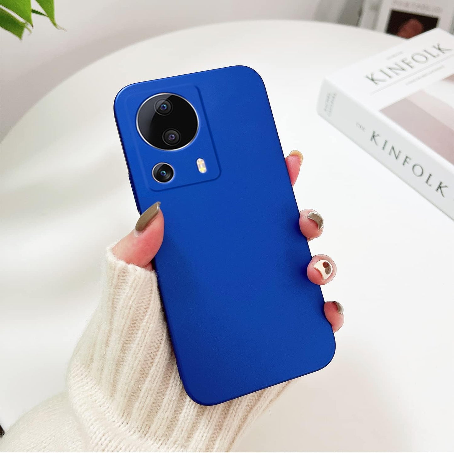 Yarxiawin for Xiaomi 13 Lite Case Shockproof Pink, Xiaomi 13 Lite Phone Case Thin Hard PC Protective Case Anti-Fingerprint Cover with Ultimate Delicate Touch Feeling (Dark Blue)  Yarxiawin   
