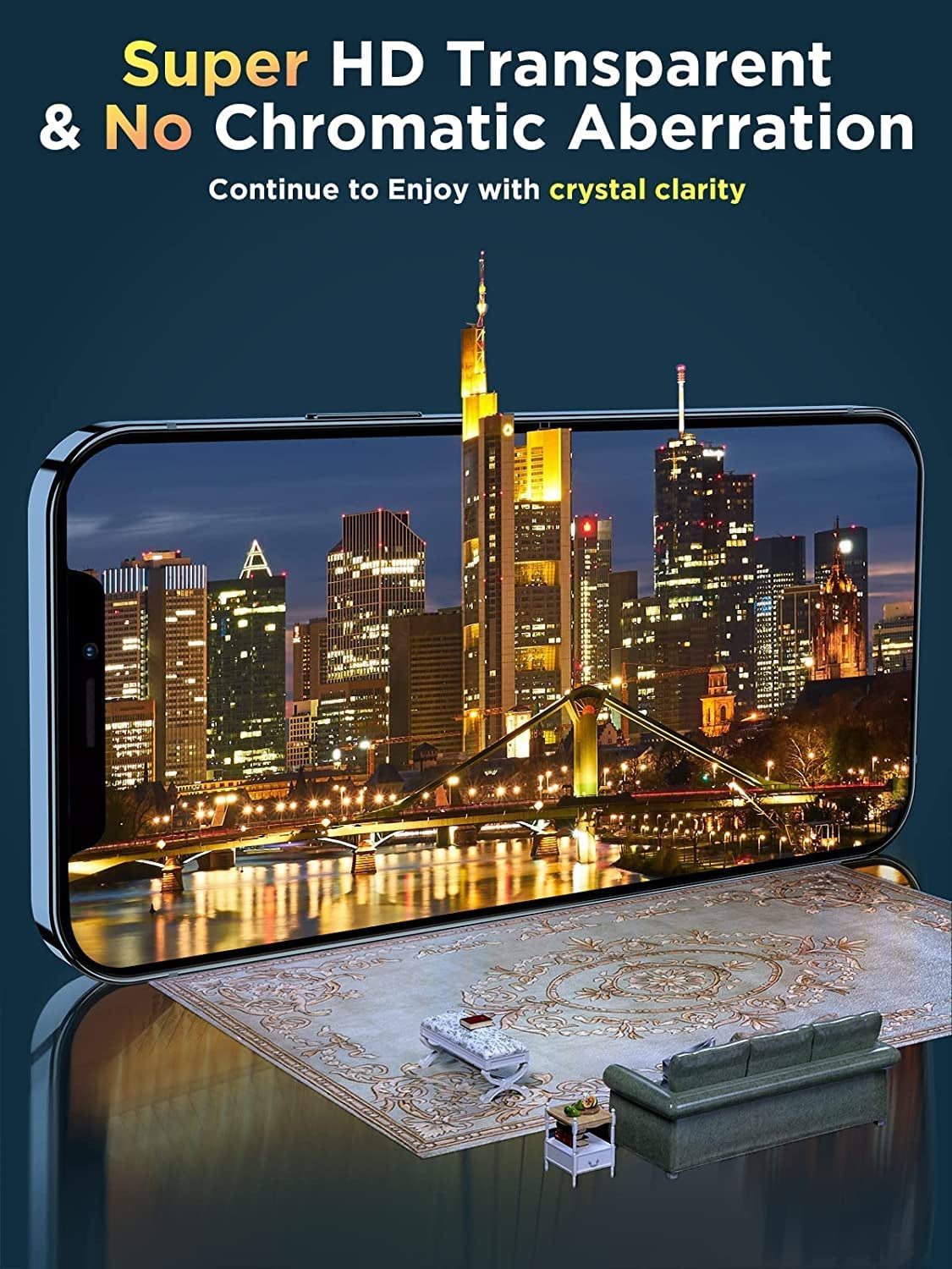 Invoibler 3 Pack Screen Protector Compatible with Iphone 14/13/13 Pro 6.1", Iphone 14/13/13 Pro Screen Protector Tempered Glass, [HD Clear] [Anti-Scratch] [Case Friendly] [Bubble Free]  Invoibler   