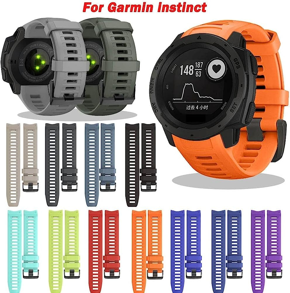BCMCBV Silicone Band for Garmin Instinct/Esports/Tactical/Tide Solar Accessories Bands Smart Strap Watchband Quick Fit Wristband Correa  BCMCBV   