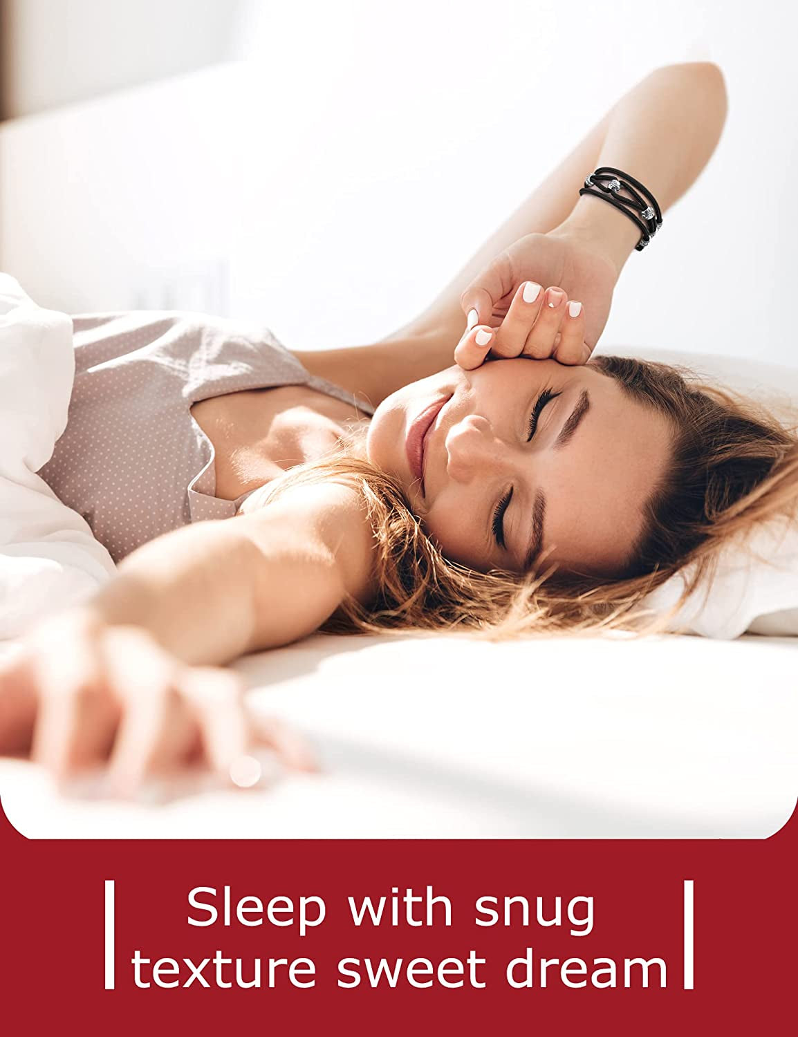 TOYOUTHS Beaded Bracelet Compatible with Apple Watch Band 38Mm 40Mm 41Mm Women, Premium Braided Nylon Elastic Stretchy Boho Cute Fancy Charms Solo Loop Strap for Iwatch Series 8/SE/7/6/5/4/3/2/1, M  TOYOUTHS   